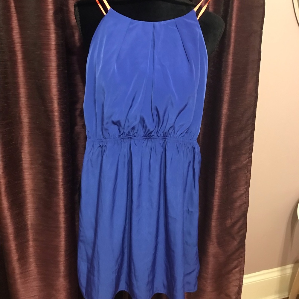 Royal blue sun dress